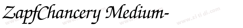 ZapfChancery Medium字体转换